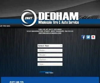 Dedhamwholesaletire.com(Dedham Wholesale Tire & Auto Service) Screenshot