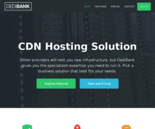 Dedibank.com(Reliability and availability) Screenshot
