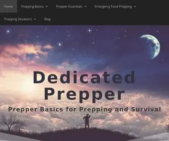 Dedicated-Prepper.com(Dedicated Prepper) Screenshot