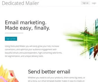 Dedicatedmailer.com(Dedicated Mailer) Screenshot