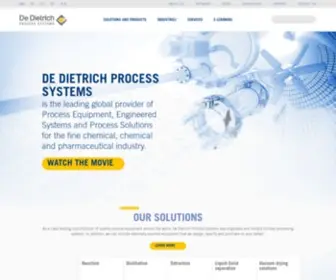 Dedietrich.com(De Dietrich Process Systems) Screenshot