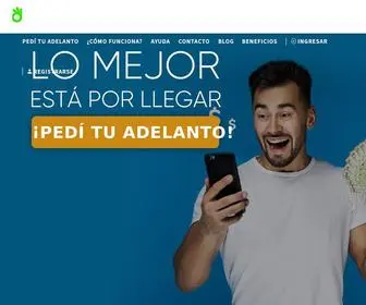 Dedinero.com(Adelantos 100% online) Screenshot