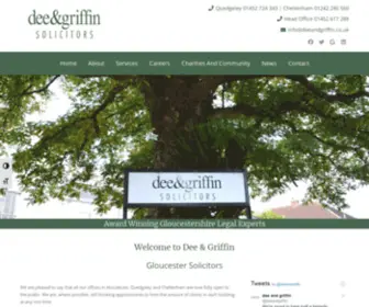 Deeandgriffin.co.uk(Gloucester Solicitors) Screenshot