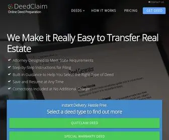 Deedclaim.com(Deedclaim) Screenshot