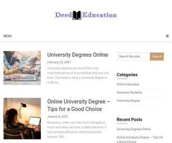 Deededucation.com(Deed Education) Screenshot