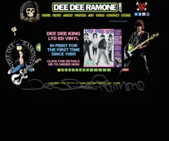 Deedeeramone.com(DEE DEE RAMONE) Screenshot