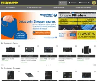Deejayladen.de(DJ Shop) Screenshot
