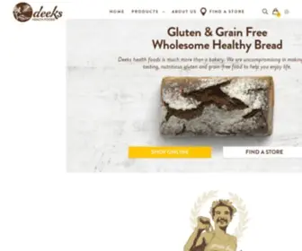 Deeks.com.au(Deeks Health Food) Screenshot