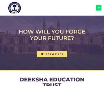 Deekshanursing.in(Deeksha Education Trust) Screenshot