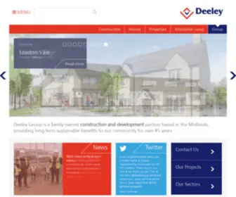 Deeley.co.uk(Midlands Development & Construction Company) Screenshot