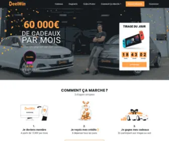 Deelwin.com(€ de cadeaux à gagner par mois) Screenshot