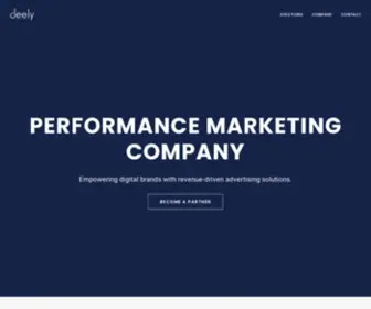 Deelymedia.com(Performance Marketing Company) Screenshot