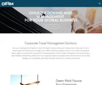 Deem.com(Corporate Travel Management Tools) Screenshot