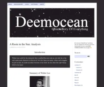 Deemocean.com(Observatory Of Everything) Screenshot