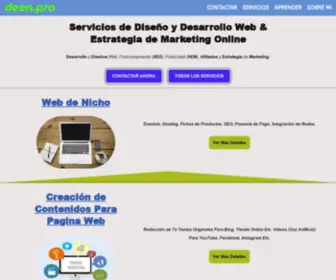 Deen.pro(Servicio de diseño y desarrollo de Pagina Web y Marketing Online) Screenshot