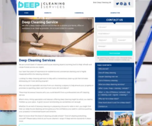 Deep-Cleaning-Services.co.uk(Deep Cleaning Services) Screenshot