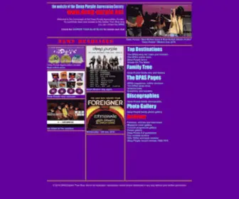 Deep-Purple.net(The website of The Deep Purple Appreciation Society) Screenshot