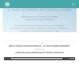 Deepakchoprameditation.de(Deepak Chopra Meditation) Screenshot