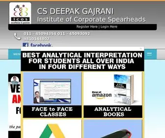 Deepakgajraniclasses.com(CS Coaching Classes in Delhi) Screenshot