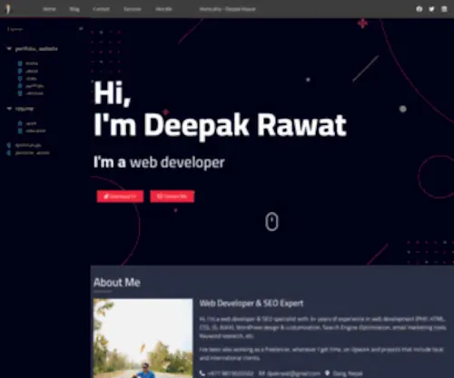 Deepakrawat.com.np(WordPress & SEO Specialist) Screenshot