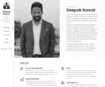 Deepakrawat.com(Deepak Rawat) Screenshot