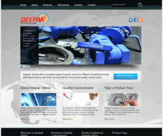 Deepakvalves.com(Deepak Valves) Screenshot