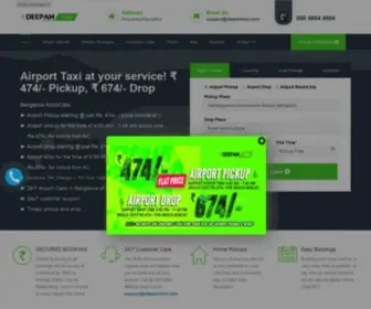 Deepamcabs.com(Airport Taxi) Screenshot