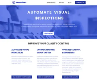 Deepatom.ai(AUTOMATE VISUAL INSPECTIONS) Screenshot