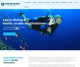 Deepbluedivetrainingcenter.com(Scuba Diving in Bermuda) Screenshot