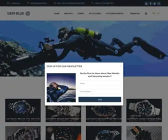 Deepbluewatches.com(Deep Blue Dive Watches) Screenshot