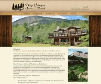 Deepcanyonguestranch.com(Montana Dude Ranch) Screenshot