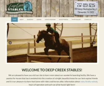 Deepcreekstablesva.com(Chesapeake, VA) Screenshot