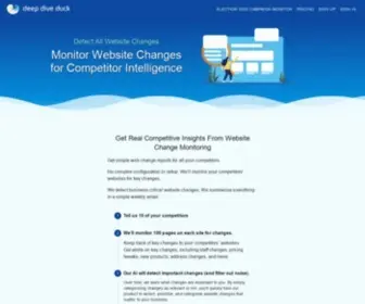 Deepdiveduck.com(Monitor Website Changes for Competitor Insights) Screenshot