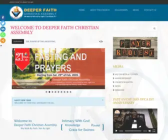 Deeperfaithchristianassembly.org(Deeper Faith Christian Assembly) Screenshot