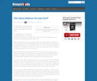 Deeperstudy.com(Online tools to help anyone gain a deeper understanding of God's Word) Screenshot