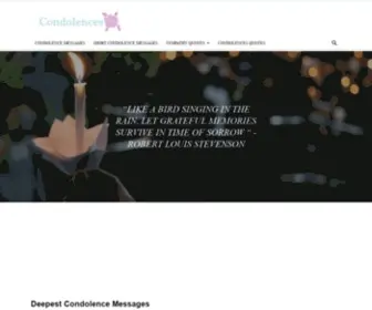 Deepestcondolencemessages.com(Condolence messages) Screenshot