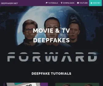 Deepfakery.net(Deepfake Creator & Deepfake Tutorials) Screenshot