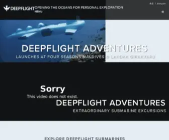 Deepflight.com(High Performance Personal Submarines) Screenshot