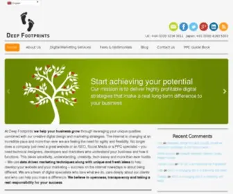 Deepfootprints.co.uk(Web Development & Digital Marketing) Screenshot