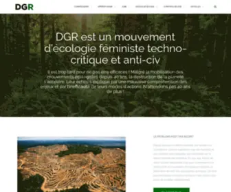 Deepgreenresistance.fr(Deep Green Resistance France) Screenshot