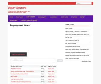 Deepgroups.com(Employment News) Screenshot