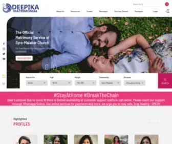 Deepikamatrimonial.com(The Official Matrimony Service of Syro) Screenshot