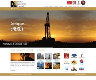 Deepindustries.com(Deep Industries Limited) Screenshot