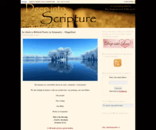 Deepintoscripture.com(Because if God) Screenshot