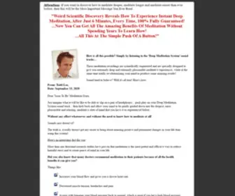 Deepmeditationsystem.com(Deep Meditation System) Screenshot