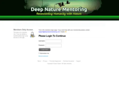 Deepnaturementoring.com(Deepnaturementoring) Screenshot