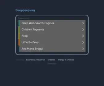 Deeppeep.org(Discover the hidden web) Screenshot