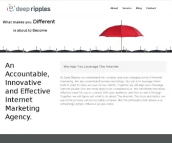 Deepripples.com(Internet Marketing Agency) Screenshot