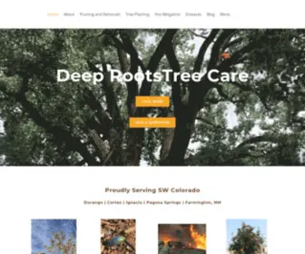 Deeprootsdurango.com(Tree service Durango CO) Screenshot