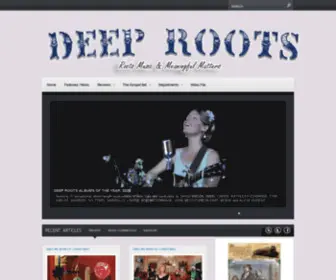 Deeprootsmag.org(Deep Roots Magazine) Screenshot